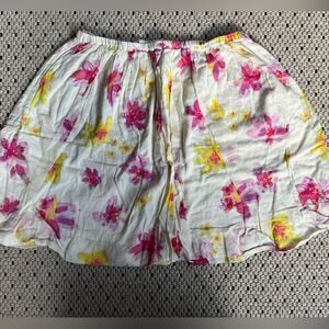 Lands End Kids Skirt Floral Size 8